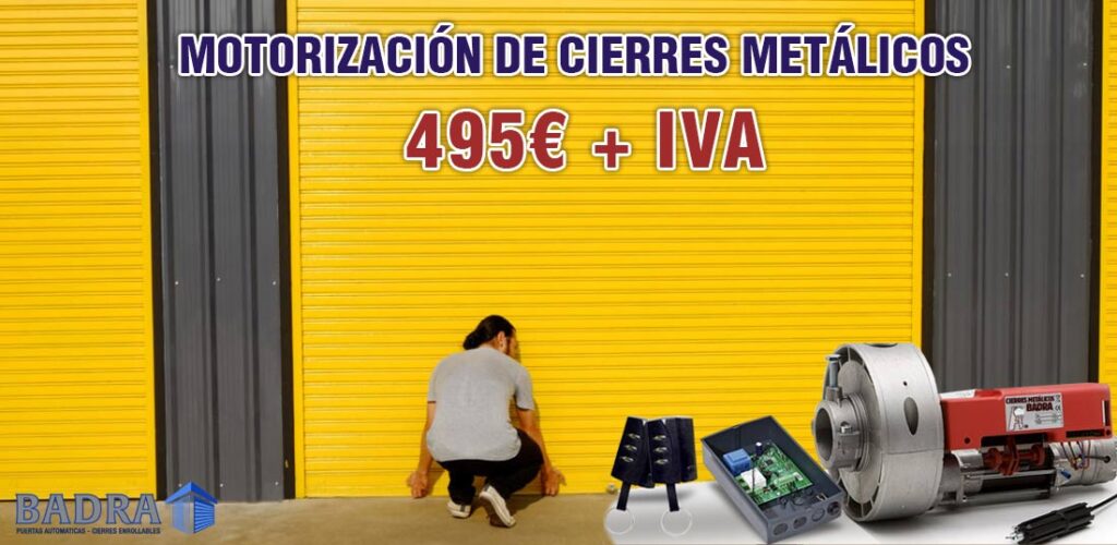 motorización cierres metalicos enrollables 